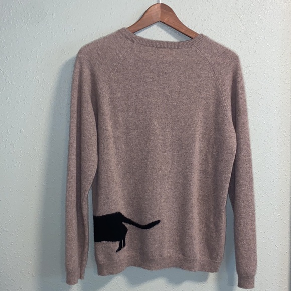 Philosophy Dachshund Dog Cashmere Sweater - Picture 4 of 6